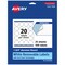 Avery Matte White Removable Round Labels with Sure Feed Technology, Print-to-the-Edge, 1.75" diameter
